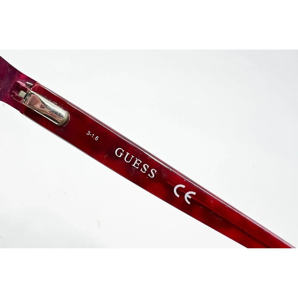 Guess Eyeglasses Frames Girls Pink Leopard Print Cat Eye 47-16-130 PNK